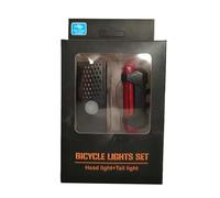Qipeika Ciclismo impermeabile ad alta luminosità ricarica pratico avvertimento fanale posteriore 2255 faro + 918 fanale posteriore/scatola
