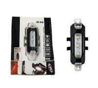 Qipeika Outdoor ciclismo bici flash notte equitazione USB ricarica spia - scatola rossa e bianca/colore
