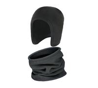 Qipeika Outdoor ciclismo caldo cappello fronte, spesso pile antivento cappello da sci - grigio scuro