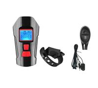 Qipeika Outdoor ciclismo intelligente display elettrico torcia corno ricaricabile - rosso/misuratore di codice + clacson