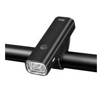 Qipeika Outdoor ciclismo montagna auto-ricarica USB alta luminosità fari illuminazione - 200 lumen (nero - con parole)