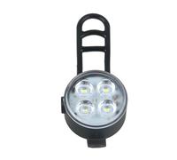 Qipeika Outdoor ciclismo USB ricarica flash clip-on bicicletta fanale posteriore - bianco