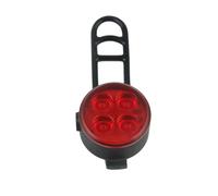 Qipeika Outdoor ciclismo USB ricarica flash clip-on bicicletta fanale posteriore - rosso