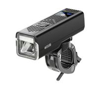 Qipeika Rilevamento della luce per ciclismo all'aperto con clacson ad alta luminosità controllo a lungo raggio - faro + clacson/2000 mAh