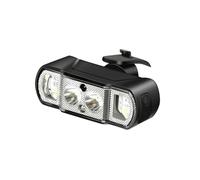 Qipeika Rilevamento delle onde di grande capacità per ciclismo all'aperto con luci anteriori e posteriori rosse e blu, V80 nero/2000 mAh