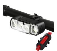 Qipeika Rilevamento delle onde di grande capacità per ciclismo all'aperto, con luci anteriori e posteriori rosse e blu, V80 nero + 918 rosso/set
