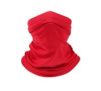 Qipeika Sciarpa estiva per la protezione solare all'aperto sport traspirante ad asciugatura rapida velo-grande rosso