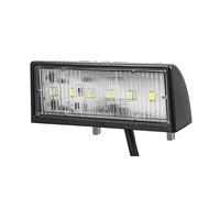 Qiping 1PC LED luci per targa, 12V/24V, luce posteriore universale 6 SMD impermeabile, luci LED bianche per targa per rimorchio, roulotte e camion