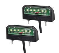 Qiping 2 pcs Bianco luci targa posteriori LED universale 12v-24v impermeabili con E11 mark per veicolo rimorchio camion caravan roulotte motociclo