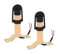 Qiping Piantone supporto per lampeggiante arancione con cappuccio impermeabile e cavo, DIN Montaggio Supporto per Trattore