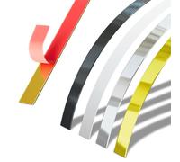 QIPN 3 Metri Modanatura Flessibile Autoadesiva, Flessibile Stampaggio, per DIY, Decorazione, Bordi per Armadietti, Porta, Parete(Size:40mm,Color:Bianco)