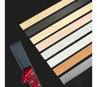 QIPN 3 Metri Modanatura Flessibile e Rivestimento da Parete, Flessibile Modanatura Metallizzata e Decorazione da Parete, autoadesiva Finitura a specch(Size:Width 2cm/0.78inch,Color:Oro Rosa Lucido.)