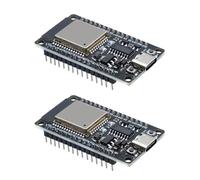 QIQIAZI ESP NodeMCU Modulo,ESP USB C Scheda di sviluppo,Modulo per ESP-32 USB C 2,4 GHz Dual Core WiFi+Bluetooth,con chip CH340, per Arduino(2PCS)