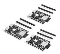 QIQIAZI Per modulo ESP32-C3, scheda di sviluppo ESP32-C3-1 Core, Mini ESP32-C3FN4 2.4G WiFi + Bluetooth 5.0 (LE) scheda di sviluppo con interfaccia Dual Type-C per Arduino (3 pezzi)