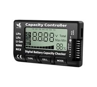 QIQIAZI - Tester per batteria digitale, capacità della batteria digitale, tester di tensione per LiPo/Life/Li-Ion/NiMH/Nicd