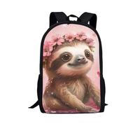 QIQISE Koala Bookbags per 7 ° grado ragazze scuola elementare zaino rosa forniture teen blu asilo borsa spalla studenti Daypacks, Bradipo rosa, Taglia unica