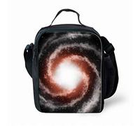 QIQISE Set di 3 zaini per la scuola, portapranzo, astuccio con stampa di terrier, per bambini/ragazze, set da 43,9 cm, zaino, Galassia, Taglia unica, Zaini Tradizionali