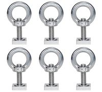 QIQN Adattatore per Binario a T M8 Acciaio Inox Bulloni a T Viti Scorrevoli T-Track con Dado A Occhiello e Rondelle per Barre Portatutto Binario Il Montaggio del Portabici