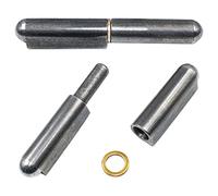 QIQN Cerniera Da Saldare Cardini per Porta per Saldatura 2 pezzi 120 mm per cancelli metallici, Ferro Portone, Porta Garage (Portata 180 kg)