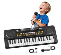 QiquBox Pianola Tastiera Musicale per Bambini 37 Tasti con Microfono