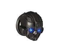Qirc - Copertura per il pulsante di accensione dell’automobile, motivo Bumblebee, protettiva, antigraffio, universale, decorativa (nero titanio)