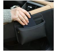Qirc Organizer da tasca laterale in pelle PU per auto, borsa universale per auto, supporto per cellulare per auto, sedile del veicolo, organizer per porta auto (nero)