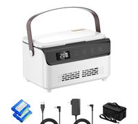 QIRDLP Scatola refrigerante portatile per medicinali con display LCD touch screen della temperatura per casa, viaggi, mantiene il raffreddamento in qualsiasi momento (temperatura Celsius a doppio