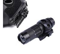 QIRUIMY Casco Tattico Luce Mini Torcia In Alluminio 120 Lumen Multi-Funzione Luce Stroboscopica