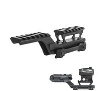 QIRUIMY Montatura tattica Red Dot Riser Base per cannocchiale 20 mm Picatinny Rail Riser Supporto per cannocchiale Supporto per mirino olografico per visione notturna T1 T2 Mirino ottico (Nero)