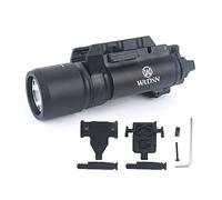 QIRUIMY X300 Lanterna tattica pistola, pistola a gas, lanterna torcia torcia 600 flussi di illuminazione a colori chiari, spesso/istantaneamente illuminata arma lampada pistola (Nero)