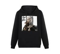 QISHUBAO Pop Smoke - Meet The Woo Album Cover Mens Hoodies Cotton Unisex Black Pullover Sweatshirts XXL