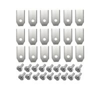 QISLANCAQON Lama del Tosaerba Compatibile con Husqvarna Automower | Set di lame da taglio for tosaerba 18/30 pezzi in acciaio inossidabile affilate(18pcs silver)