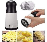 Qisong Affettatrice 2 lame per formaggio, in acciaio inox, grattugia burro verdure pane tritacarne