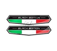 QISUO Adesivo Bandiera Italia Italia Black Edition Decal for Piaggio Vespa GTS150 GTS250 GTS300 GTV150 GTV250 GTV300