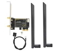 Qiter Scheda Adattatore Semplice da 2,4 GHz, Scheda Wireless, Nero ad Alte Prestazioni per Migliorare Le Prestazioni del Computer Desktop Desktop Domestico