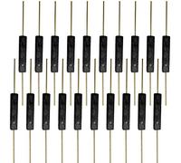QitinDasen 20Pcs Premium GPS-14A Plastica Interruttore Reed, 2.5X14mm Interruttore Reed Magnetico, Contatto Reed Normalmente Aperto (N/O) Interruttore a Induzione Magnetica