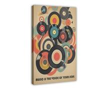 QITUBVAF Stampa artistica da parete con musica di Play That Funky Poster per soggiorno e camera da letto, 30 x 45 cm