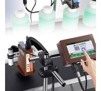 QITUJOUR Codificatore Batch Online per Stampante a Getto D'inchiostro, Macchina per La Codifica Automatica Della Data a Getto D'inchiostro, Codificatore a Getto D'inchiostro in Linea(Red,12.7mmWidth)