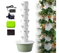 QITUJOUR Kit idroponico Completo: Tutto Incluso per Il Tuo orto | Kit 'tutto incluso' (cestelli, pompa, timer). Pronto all'uso.(Green,7 layer)