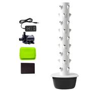 QITUJOUR Mini Torre idroponica: Verde Compatto per Il Tuo Ufficio | Dimensioni compatte, ideale per l'angolo del tuo ufficio.(Black,9 layer)