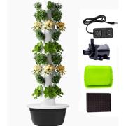 QITUJOUR Torre idroponica educativa: Kit didattico per Bambini | Strumento educativo perfetto per insegnare la natura ai bambini.(Black,9 layer)