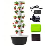 QITUJOUR Torre idroponica educativa: Kit didattico per Bambini | Strumento educativo perfetto per insegnare la natura ai bambini.(Black,7 layer)