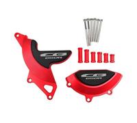 qiuboou per CB650R CB 650R 2019 2020 2021 Cassa del Motore Statore Coperchio Frizione Guardie Crash Pad Paratelaio Protezione(Red)