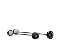 qiuboou per Ducati Diavel 1200 Diavel 1260 S/XDiavel 2011-2022 Perno Ruota Protezione Posteriore Assale Anteriore Forcella Crash Slider(Front-Rear Black)