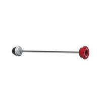 qiuboou per Ducati Multistrada 1200/1260/V4 2010-2023 Perno Ruota Protezione Posteriore Assale Anteriore Forcella Crash Slider(Rear Red)