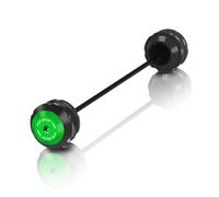 qiuboou per G310R G310 R 2017-21 22 23 2024 Slider per ASSE Forcella Anteriore E Posteriore Crash Wheel Protezione dalla Caduta del Cappuccio(Green Front)
