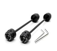 qiuboou per MT-09 MT09 Tracer 900 9 GT 2021 2022 2023 Mozzo Ruota Anti-Collisione Blocco Anteriore ASSE Posteriore Forcella Crash Slider(Nero)