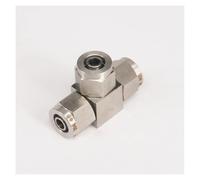 Qiuck Fit Tubo O.DxI.D 8x6mm Equal Tee 3 Modi 304 Acciaio Inox Esagonale Giunto Rapido Raccordo Rapido Connettore