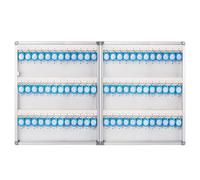 QIUFANGY Armadietto portachiavi da parete con gancio for serratura a chiave ed etichetta, organizer for chiavi con contenitore sicuro for comunità immobiliari e concessionarie auto(72pcs)