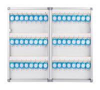 QIUFANGY Armadietto portachiavi da parete con gancio for serratura a chiave ed etichetta, organizer for chiavi con contenitore sicuro for comunità immobiliari e concessionarie auto(48pcs)